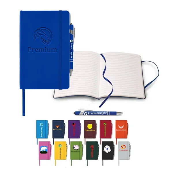 Soft Touch Journal with Pen Set-full Color