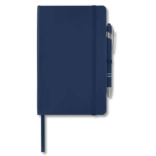 Soft Touch Journal with Pen Set-(5" X 7")full Color