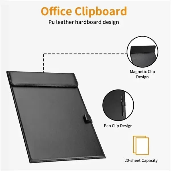 A4 Magnetic Memo Pads Writing Clipboards with Pen Slot