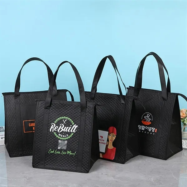 Zipper Insulated Lunch Tote Bags