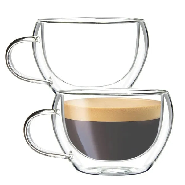 Double Walled Glass Cups For Coffee