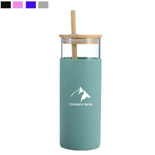 Clear Glass Water Bottle