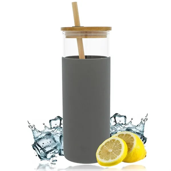 Clear Glass Water Bottle