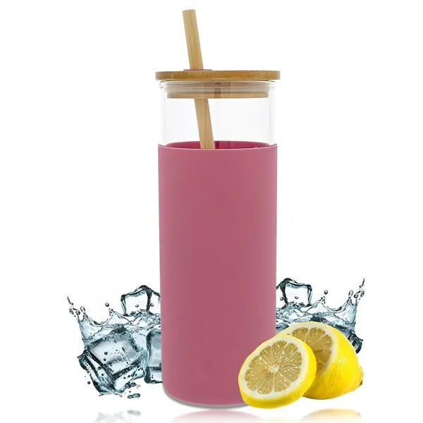 Clear Glass Water Bottle