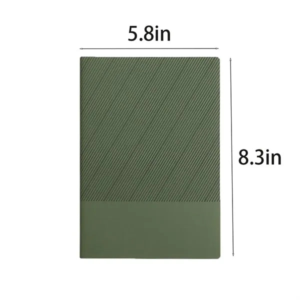 A5 Twill Pu Leather Diary Travel Notebook