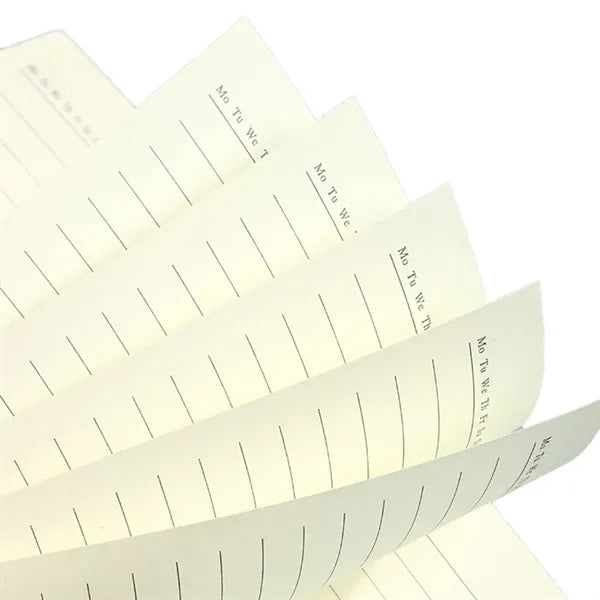 A5 Twill Pu Leather Diary Travel Notebook