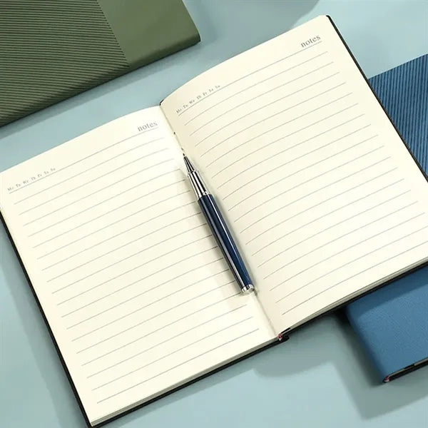 A5 Twill Pu Leather Diary Travel Notebook
