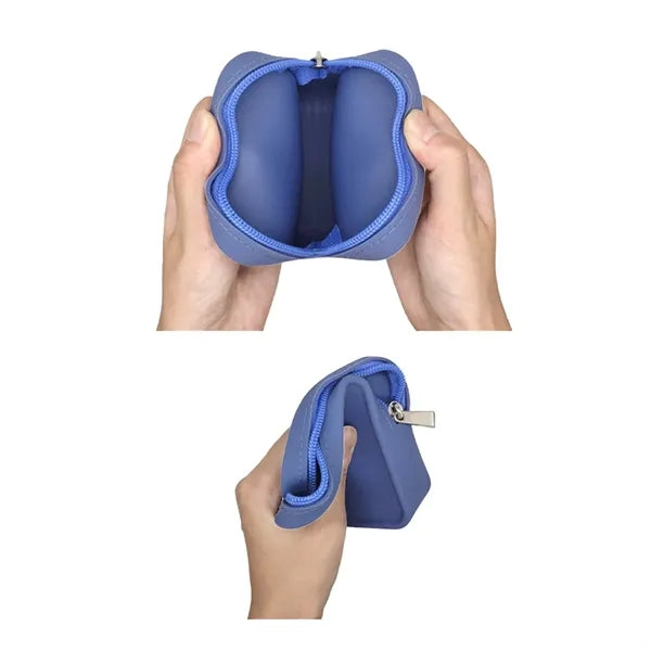 Square Makeup Brush Pouch Silicone Waterproof Storage Bag