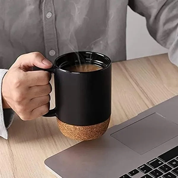 Cork Bottom Ceramic Mug