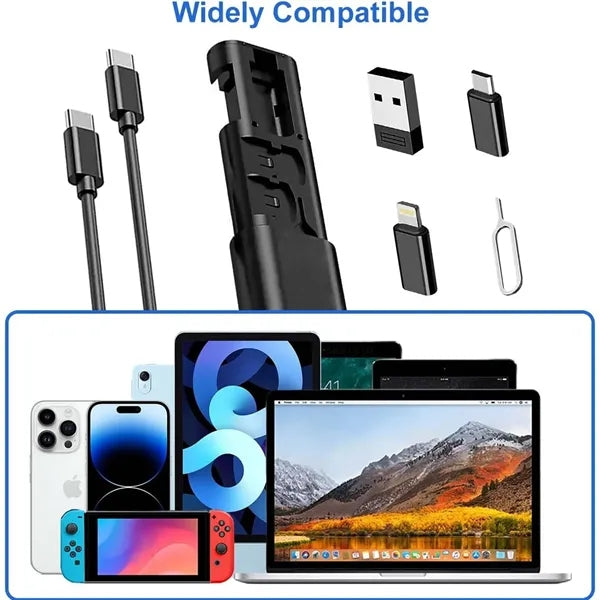 Multi-Functional Fast-Charging Data Cable Organizer