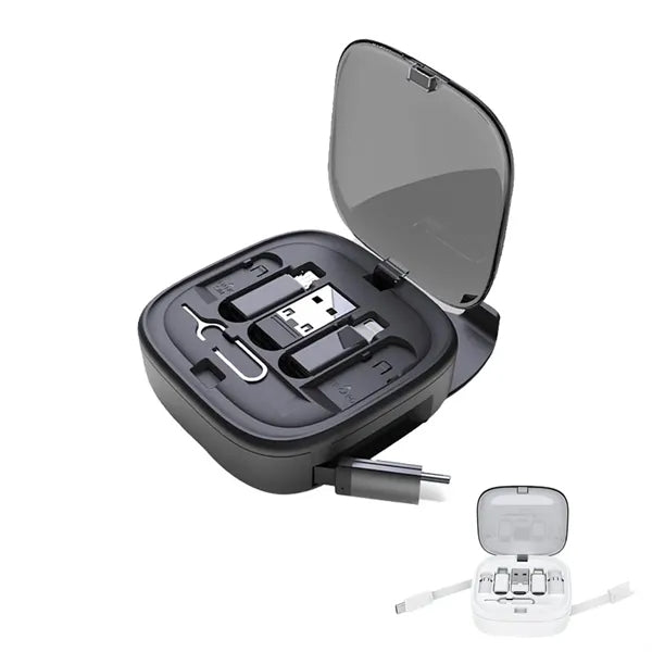 Multi-Functional Retractable Data Cable Organizer
