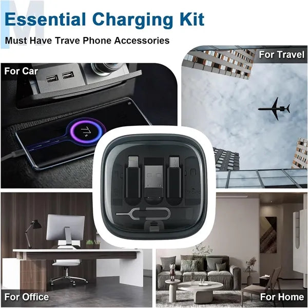 Multi-Functional Retractable Data Cable Organizer