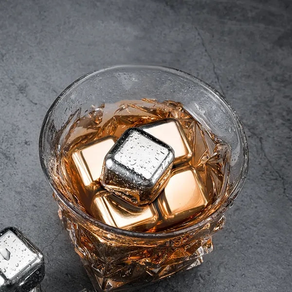 6 Pcs Stainless Steel Ice Cube Set