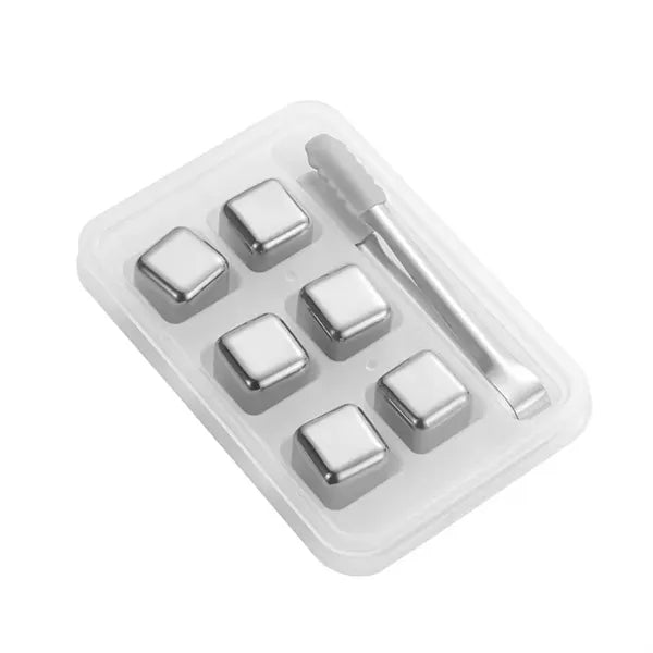 6 Pcs Stainless Steel Ice Cube Set