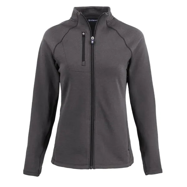 Cutter & Buck Peshastin Recycled GridFleece Womens Full Z...