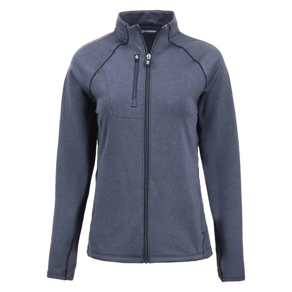 Cutter & Buck Peshastin Recycled GridFleece Womens Full Z...