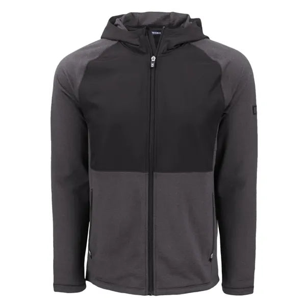Cutter & Buck Peshastin Recycled GridFleece Mens Hybrid F...