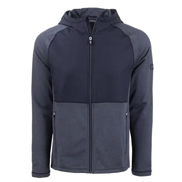 Cutter & Buck Peshastin Recycled GridFleece Mens Hybrid F...