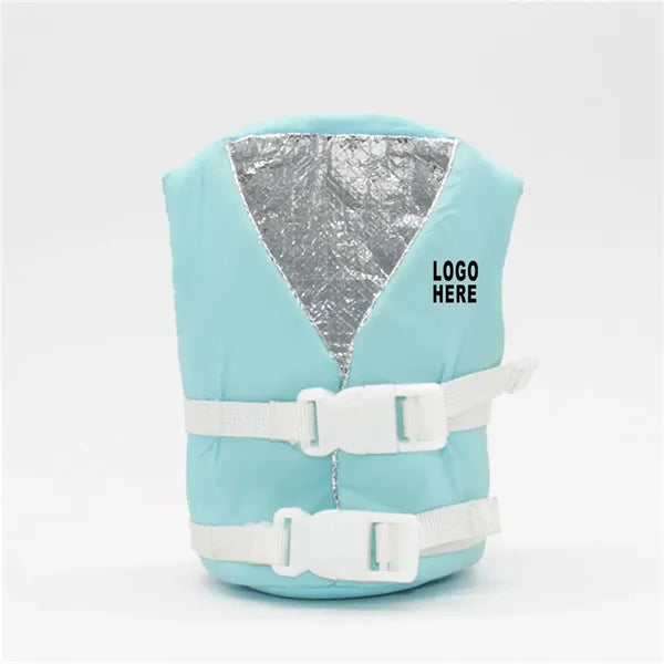 Cotton Mini Life Vest Jacket Can Cooler