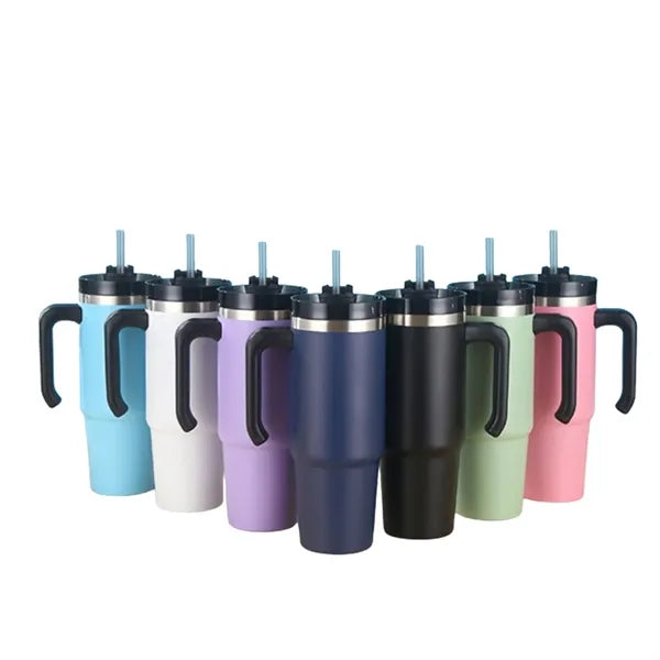 30oz Vacuum Travel Coffee Mug with Handle