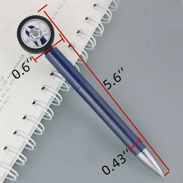 Tire Shaped Rotating Stress Relief Reducer Ballpoint Pen