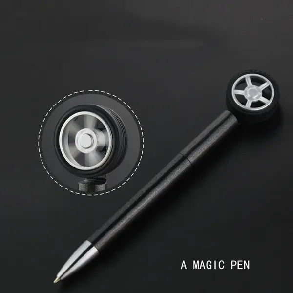 Tire Shaped Rotating Stress Relief Reducer Ballpoint Pen