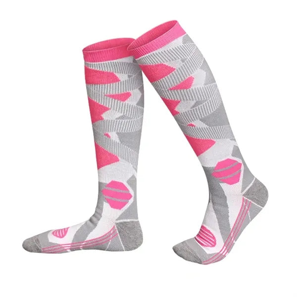 Men's Jacquard Athletic Knee High Ski/Snowboard Socks