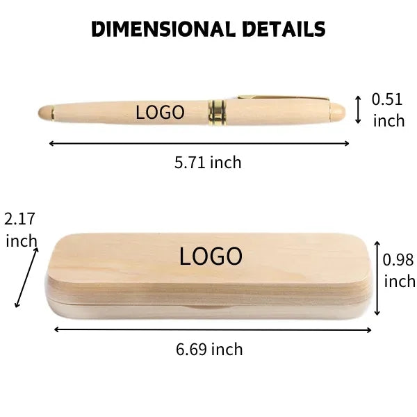 Maple Wood Fountain Pen Gift Box