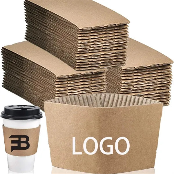 Coffee Cup Sleeves Disposable Double-wall Paper Hot Cold