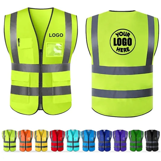 High Visibility Reflective Strips Safety Vest