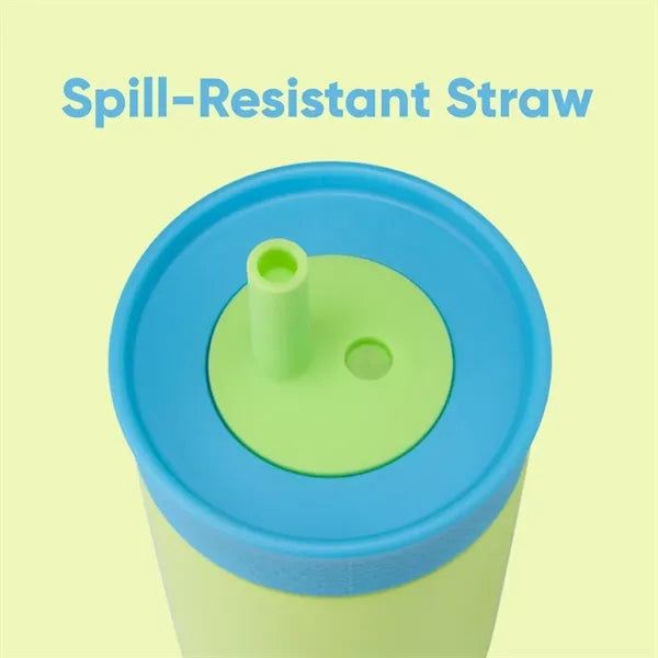 12oz Kids Stainless Steel Insulated Tumbler with Straw