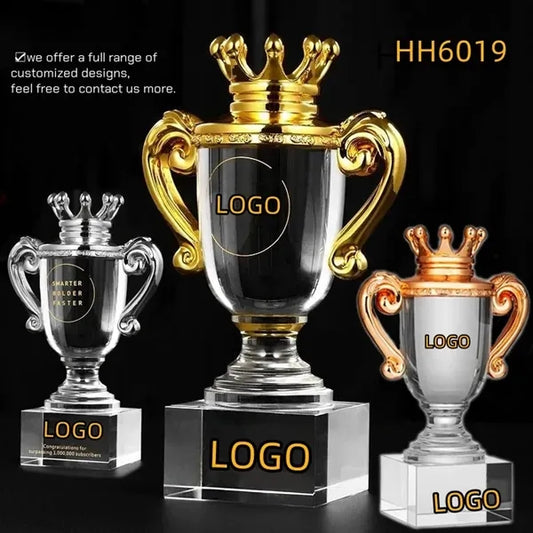 Crown Crystal Cup Trophy Award BULK