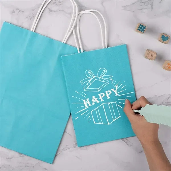 Colored Kraft Paper Gift Tote Bag