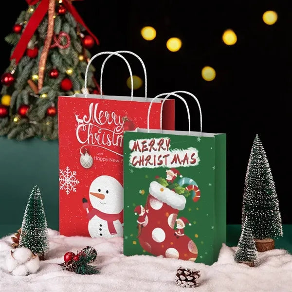 Colored Kraft Paper Gift Tote Bag