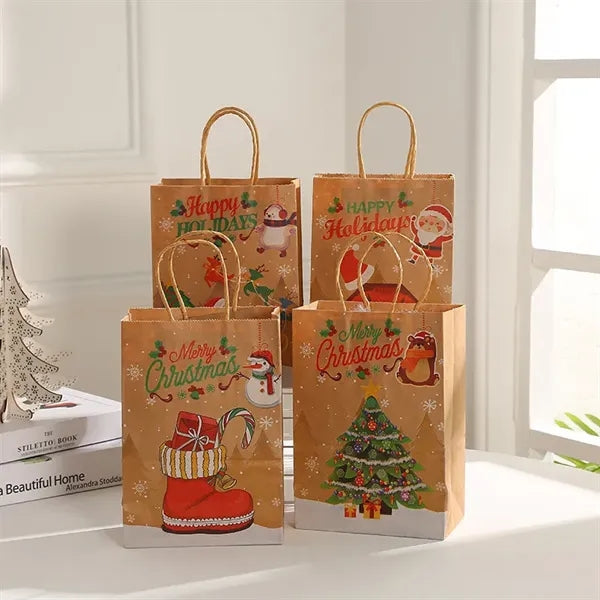 Colored Kraft Paper Gift Tote Bag
