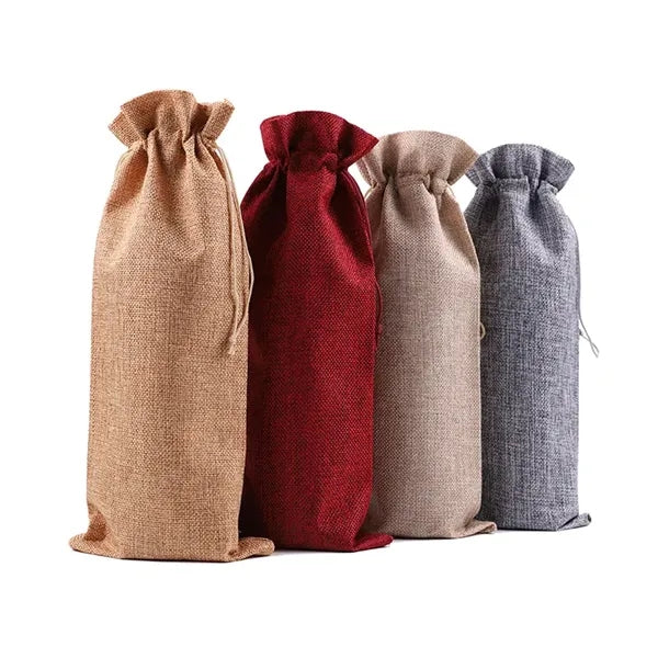 Jute Wine Bottle Bag