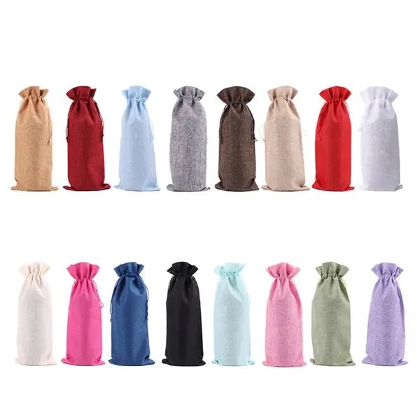 Jute Wine Bottle Bag