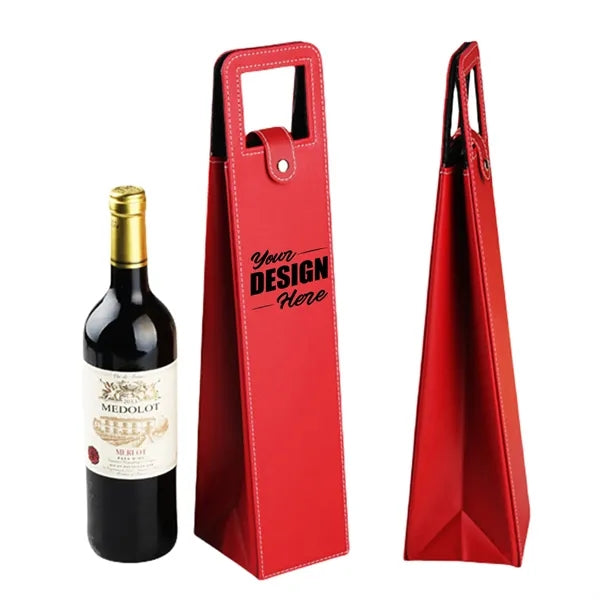 Wine Leather Tote Bag