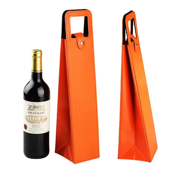 Wine Leather Tote Bag