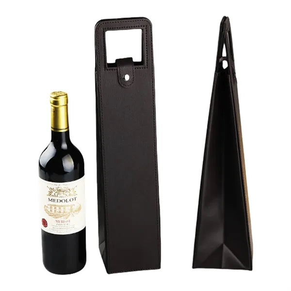 Wine Leather Tote Bag
