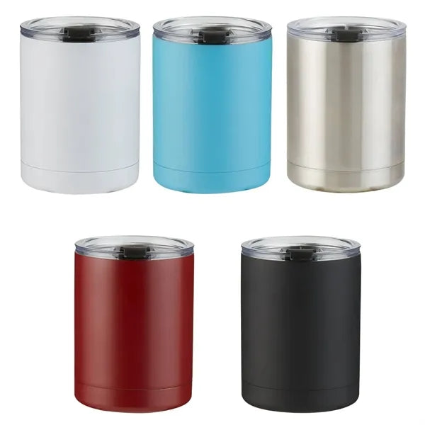 Low Ball Stainless Steel Tumbler with Lid, 10 oz.