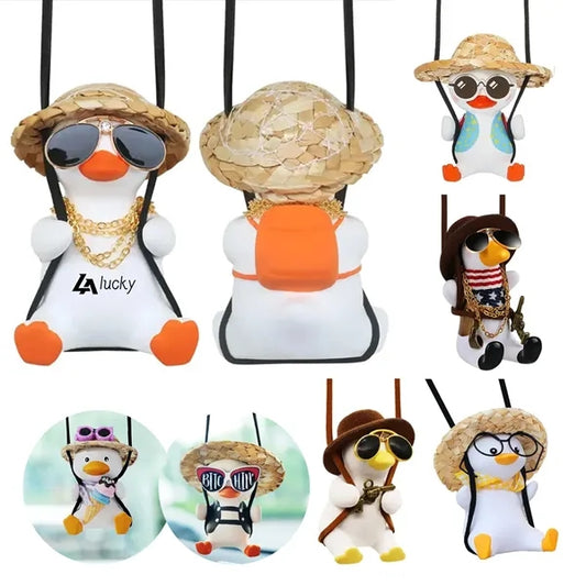 Funny Swinging Duck Car Decor