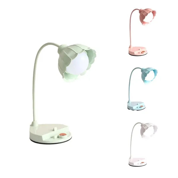 Cute Girl Heart Flower Table Lamp