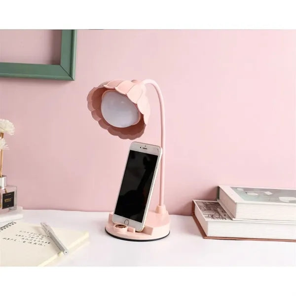 Cute Girl Heart Flower Table Lamp