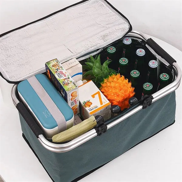 Foldable Lunch Insulated Large Tote Cooler Bag Box Pail Hot