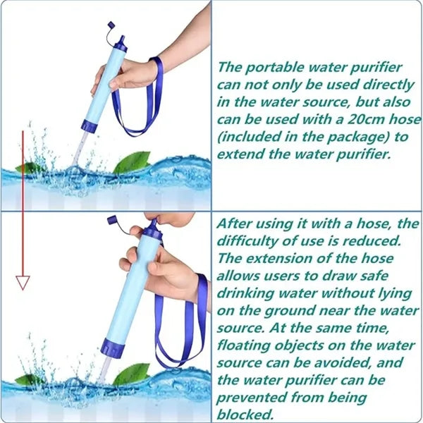 Portable Outdoor Emergency Water Filter Straw