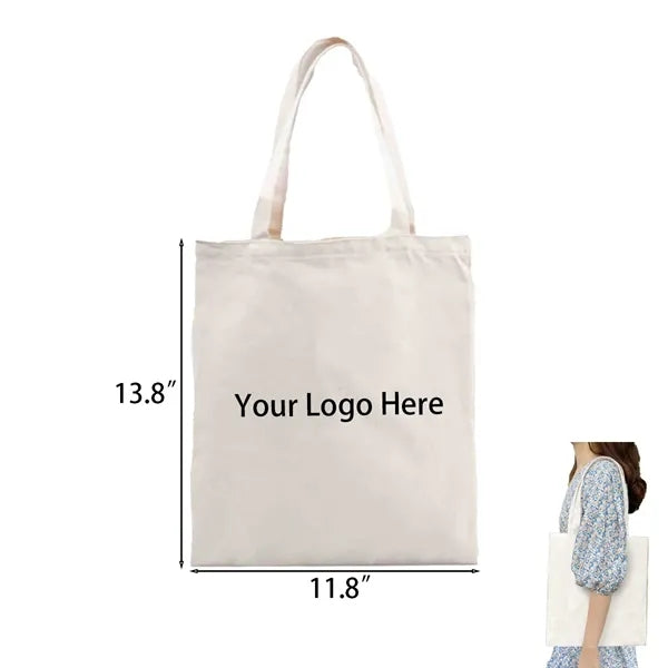 Natural Color Cotton Canvas Tote Bag