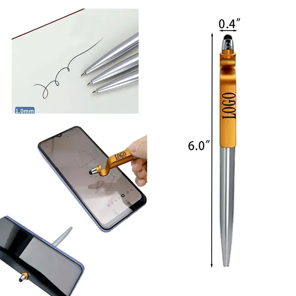 Multi function Ballpoint Pen With Stylus & Phone Stand