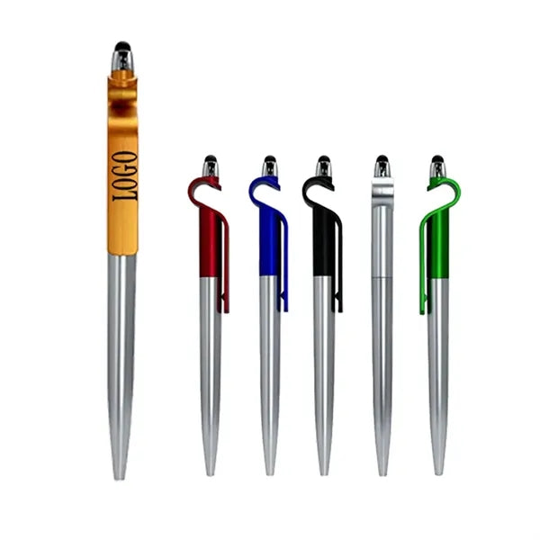 Multi function Ballpoint Pen With Stylus & Phone Stand