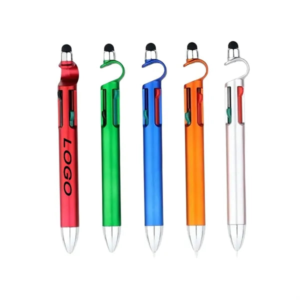 4 Color Stylus Pen With Phone Holder